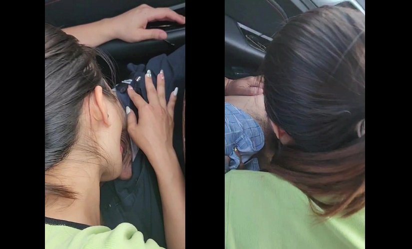 Clip: Tắc đường em lén lút bú cu cho anh trên xe ô tô - Clip Hot Việt