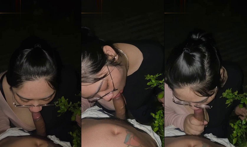 Clip: Anh bảo đưa đi đón giao thừa mà kéo ngay em vào bụi cây ven đường bắt bú cu - Clip Hot Việt