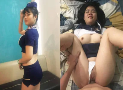 Vợ dâm đãng thích cosplay cho chồng địt
