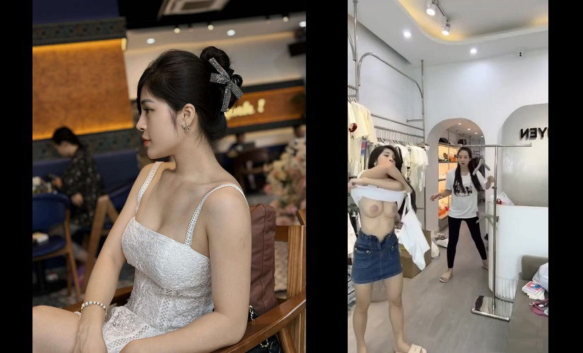 Clip: Nhung Nguyễn Boutique Hải Phòng lộ hàng lúc live stream - Clip Hot Việt