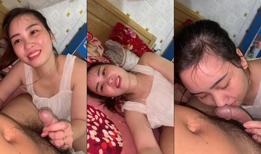 Clip: Chim ngon quá em cười tươi vừa nâng niu vừa miệt mài mút - Clip Hot Việt